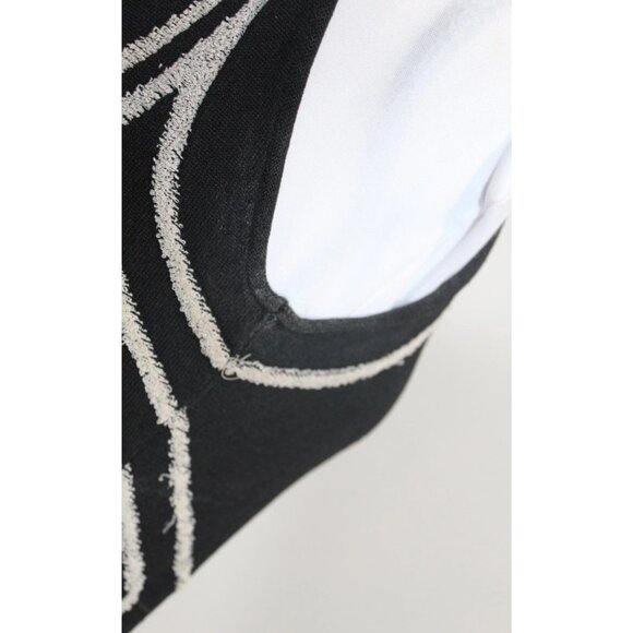 Proenza Schouler Intarsia Circle Cut Out Knit Sleeveless Top Silk/Rayon Black S - Picture 8 of 9